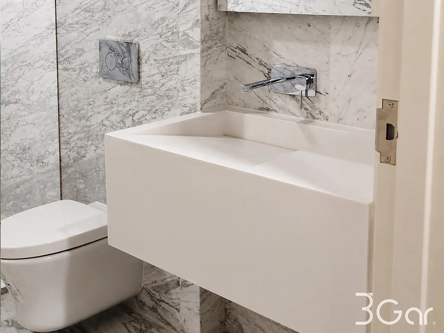 Lavabo de superficie sólida