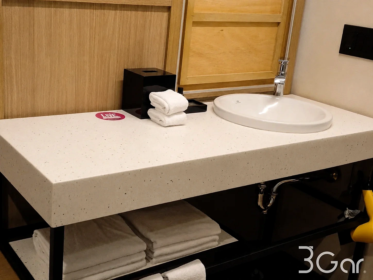 Cubiertas de superficie sólida para hoteles