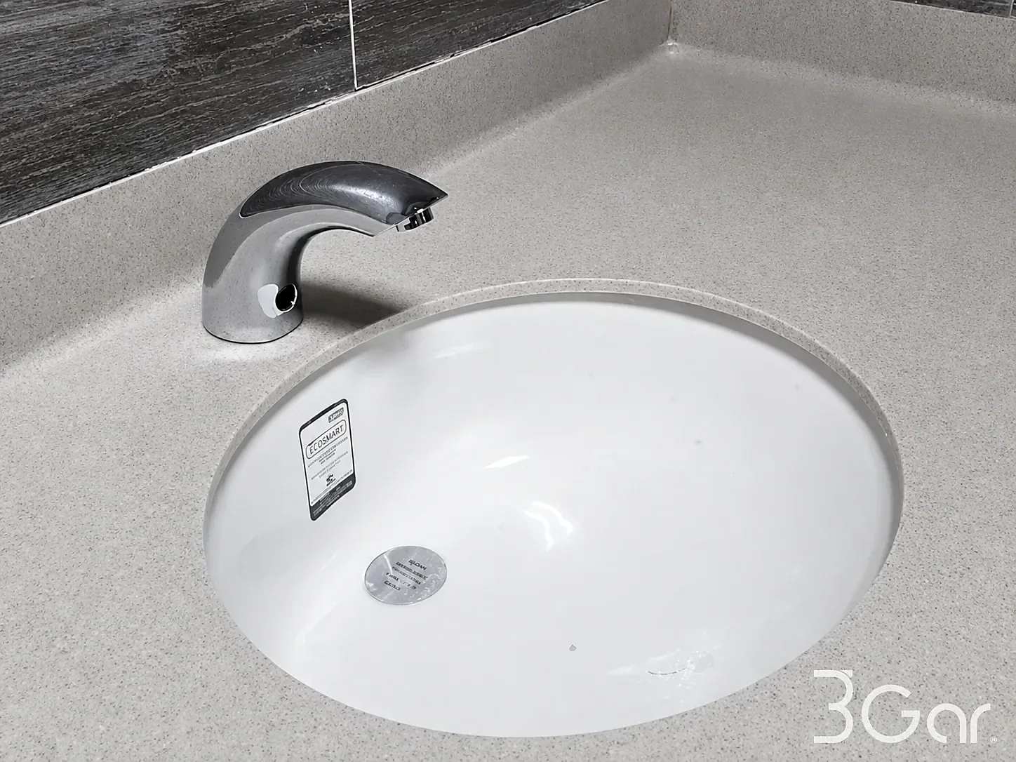 Cubierta de lavabo de superficie sólida