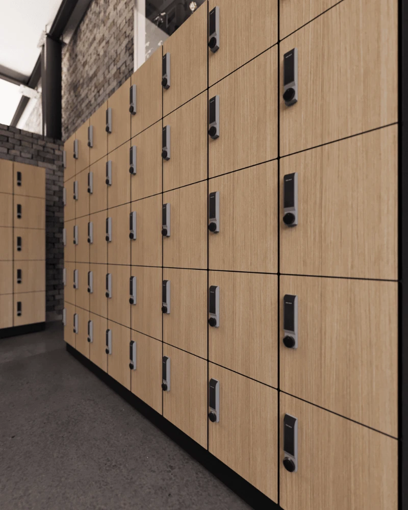 Locker de compacto fenólico de 5 puertas