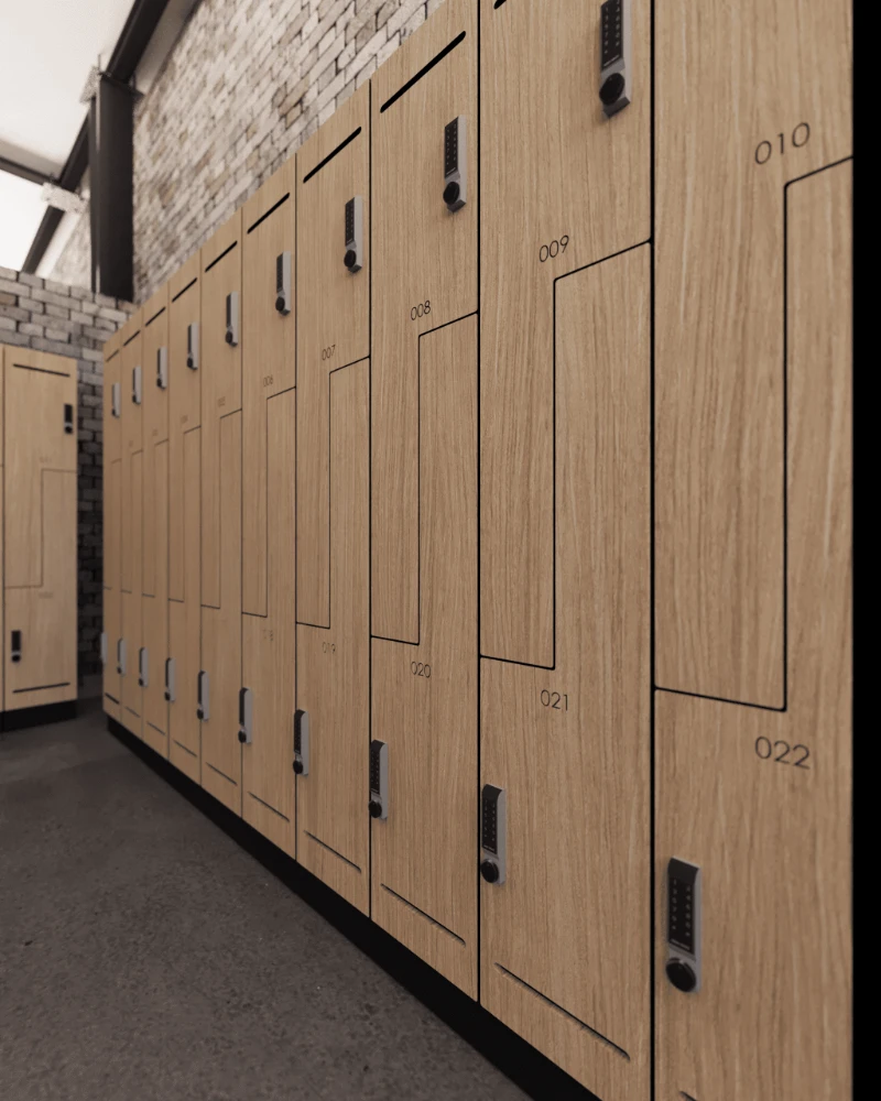 Locker de compacto fenólico tipo "Z"