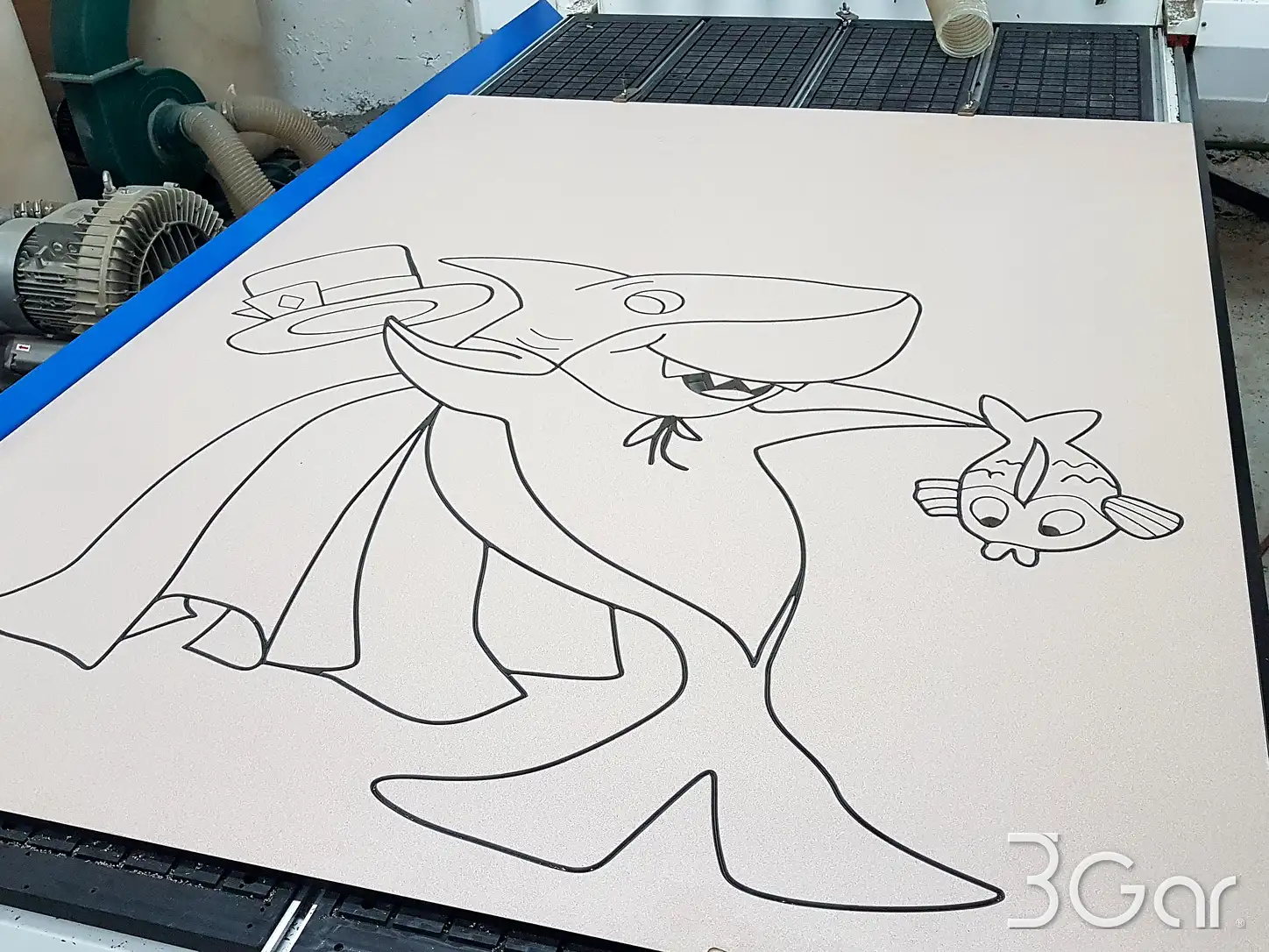 Mampara sanitaria 3Gar línea Carve