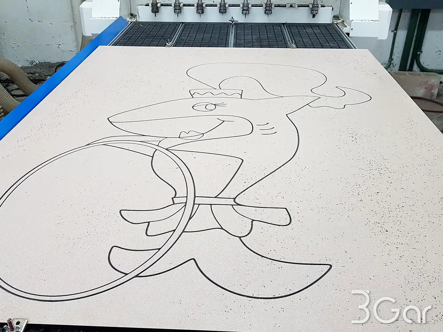 Mampara sanitaria 3Gar línea Carve