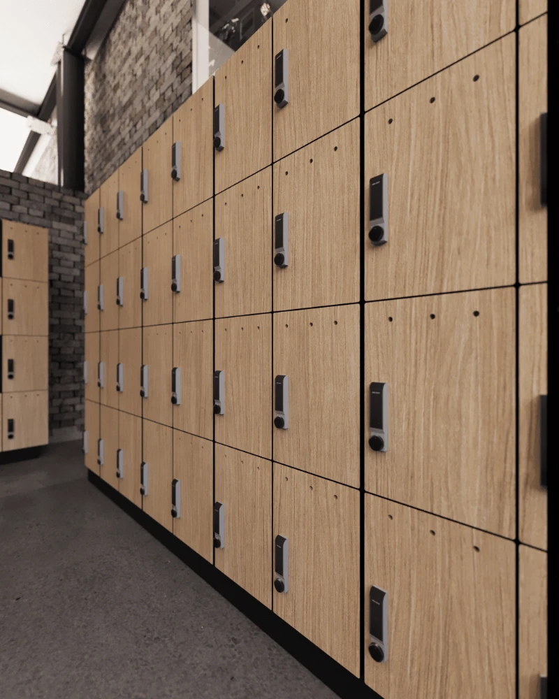 Locker de compacto fenólico de 4 puertas