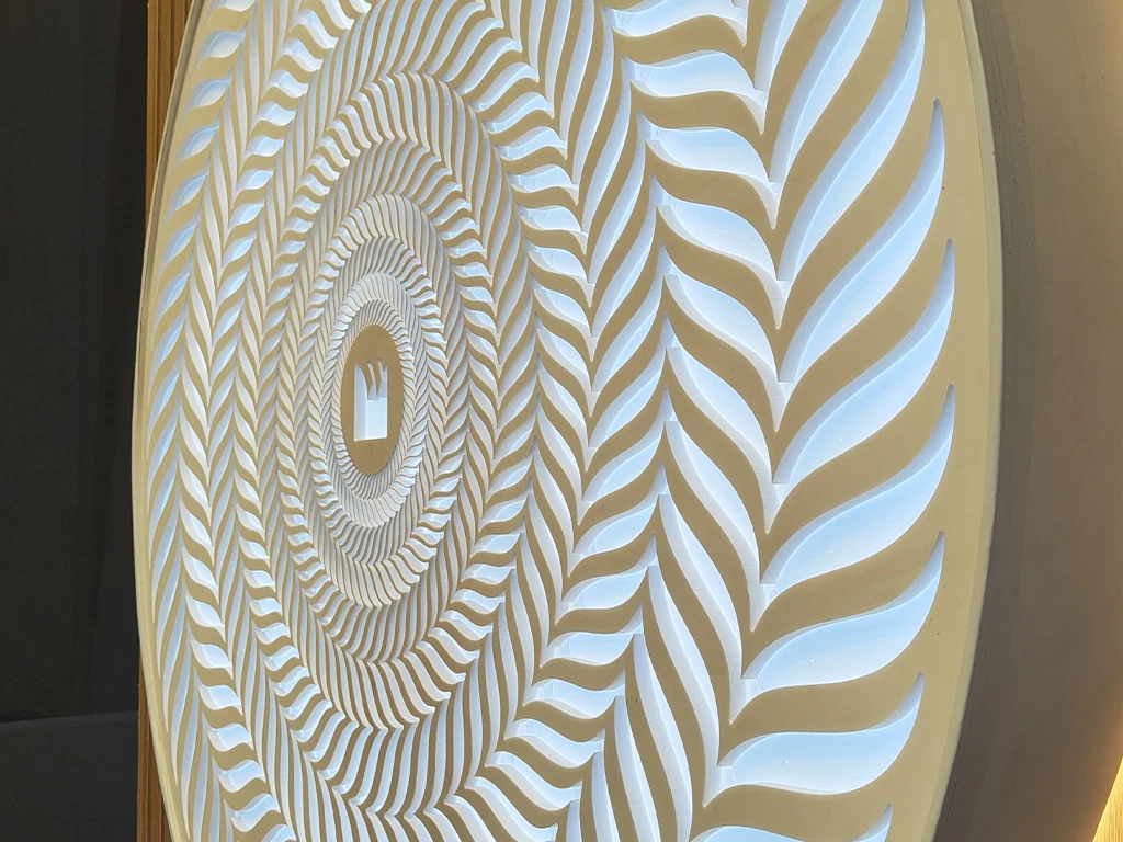 Diseños decorativos en superficie sólida