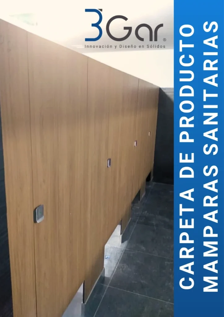Carpeta de producto mamparas sanitarias 3Gar