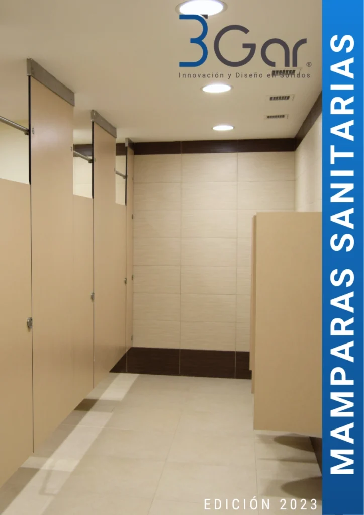 Portada de Catálogo de mamparas sanitarias3Gar